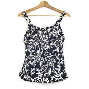 Lands' End | Swirl Baroque Floral Tankini Top